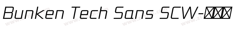Bunken Tech Sans SCW字体转换 Bunken Tech Sans SCW字体转换